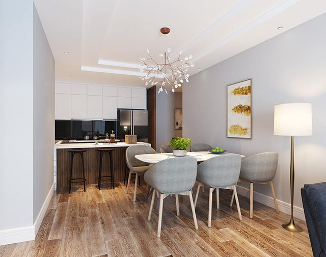 Thiết Kế Nội Thất Chung Cư Hoàng Mai 82.7m2 Theo Phong Cách Hiện Đại