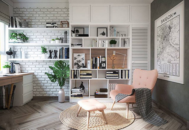 Thiết kế nội thất phòng ngủ căn hộ chung cư Gamuda theo phong cách Scandinavian