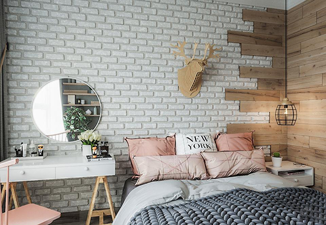 Thiết kế nội thất phòng ngủ căn hộ chung cư Gamuda theo phong cách Scandinavian
