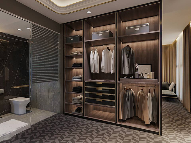 Thiết kế nội thất phòng ngủ hiện đại và sang trọng cho người mệnh Mộc ở Biệt thự Nam An Khánh