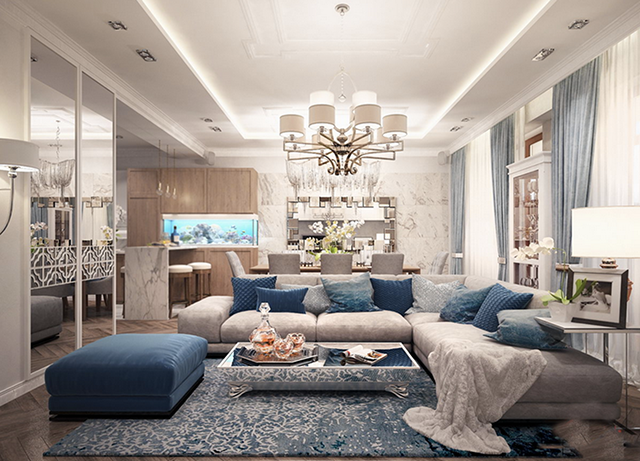 Thiết Kế Nội Thất Biệt Thự 90m2 Ở Nam An Khánh Theo Phong Cách Tân Cổ Điển