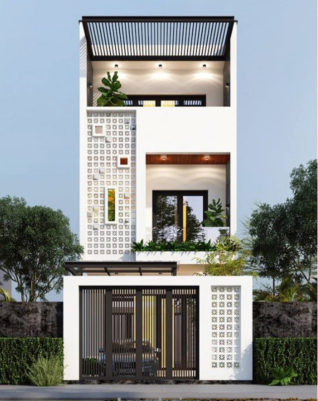 Kiến trúc nhà liền kề 3 tầng 80m2 ở Nam An Khánh