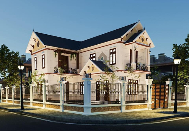 hiết Kế Nội Thất Biệt Thự 2 Tầng Ở Dương Nội Với Gam Màu Nâu Chủ Đạo