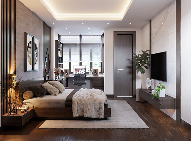 Thiết Kế Nội Thất Biệt Thự Mái Thái 118m2 Ở Dương Nội Theo Phong Cách Hiện Đại