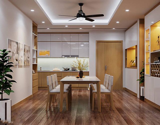 Thiết Kế Nội Thất Chung Cư 116m2 3 Phòng Ngủ Ở Hoàng Mai