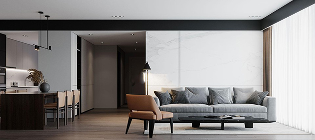 Thiết Kế Căn Hộ Chung Cư 105m2 Theo Phong Cách Hiện Đại Ở Gamuda