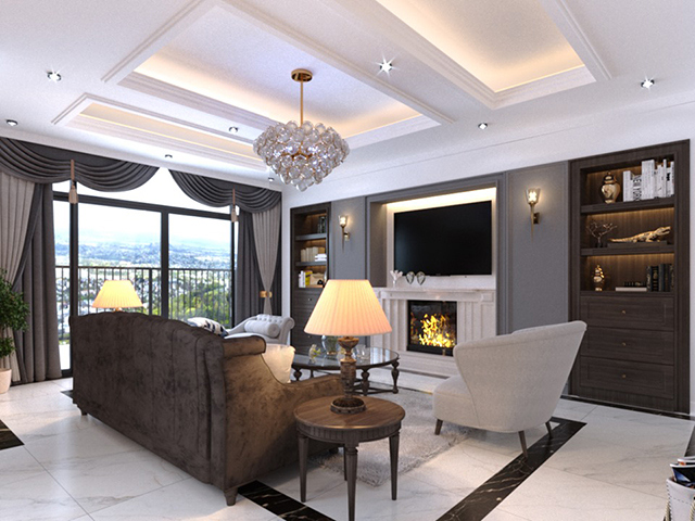 Thiết Kế Nội Thất Căn Hộ Duplex 2 Tầng Ở Gamuda Theo Phong Cách Tân Cổ Điển