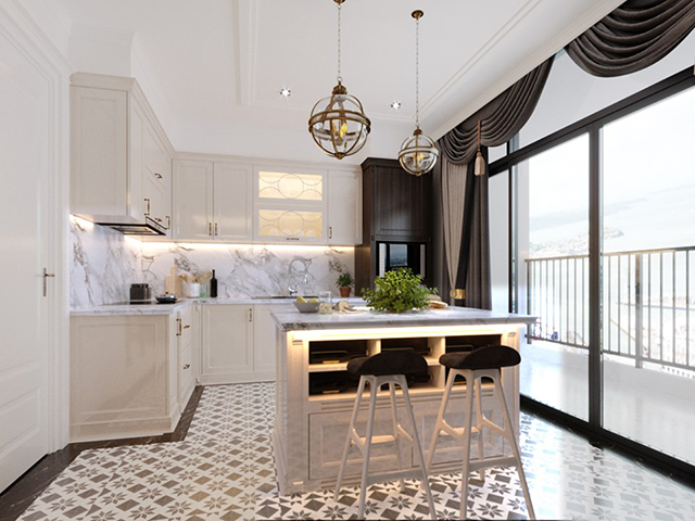 Thiết Kế Nội Thất Căn Hộ Duplex 2 Tầng Ở Gamuda Theo Phong Cách Tân Cổ Điển