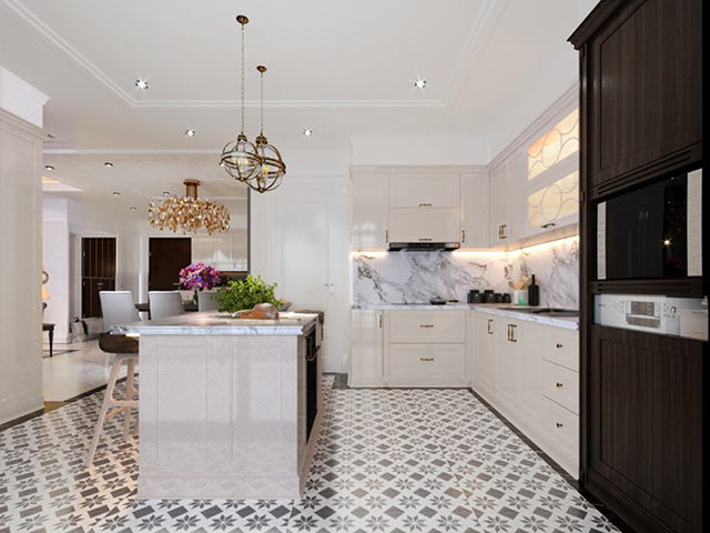 Thiết Kế Nội Thất Căn Hộ Duplex 2 Tầng Ở Gamuda Theo Phong Cách Tân Cổ Điển