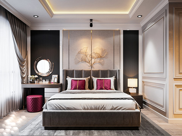 Thiết Kế Nội Thất Chung Cư Tân Cổ Điển 2 Phòng Ngủ Tại Hoàng Mai