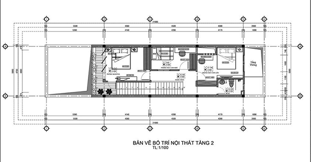 Thiết Kế Nhà Liền Kề 2 Tầng Theo Phong Cách Hiện Đại Ở Dương Nội