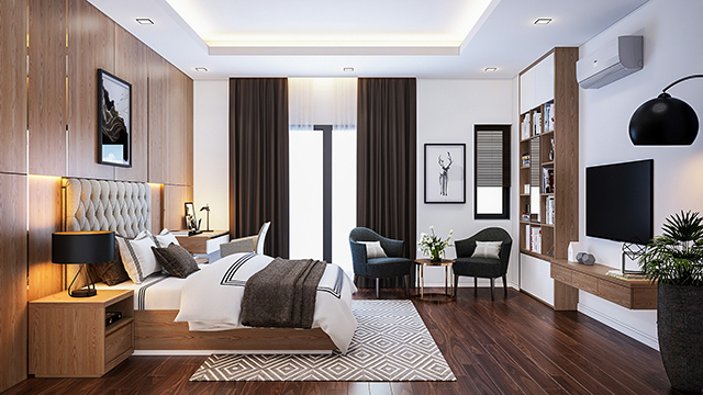 Thiết kế phòng ngủ hiện đại.