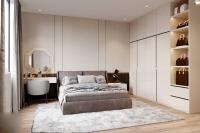 Thiết kế phòng ngủ master mang phong cách hiện đại thuộc nhà liền kề dự án An Lạc Green Symphony