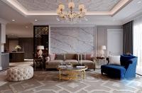 Phòng khách hiện đại với không gian rộng của chung cư Thanh Xuân 