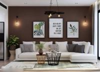 Phòng khách hiện đại phong cách trẻ trung thuộc chung cư Nguyễn Xiển