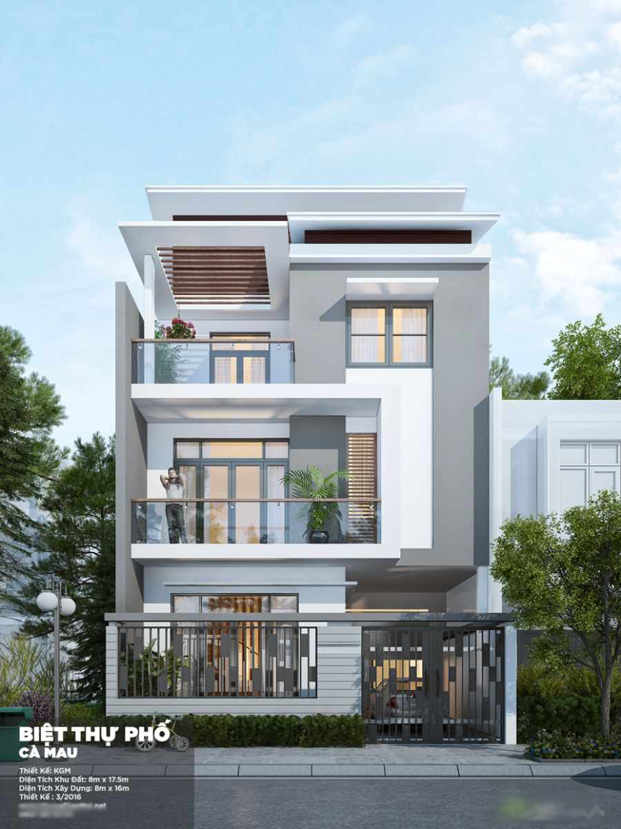 Dự án Biệt thự hiện đại 144m vuông tại Cà Mau
