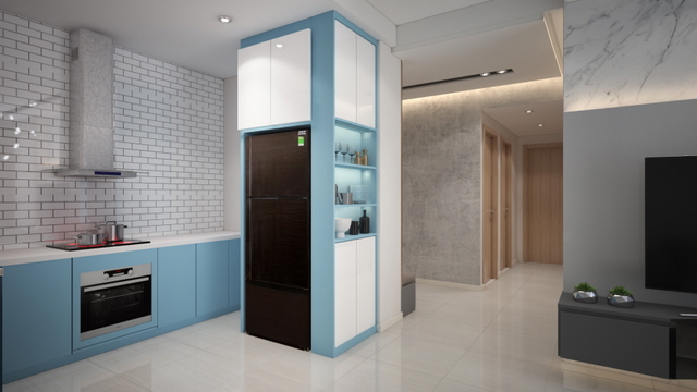 Thiết kế căn hộ 130m2 ở Long Biên theo phong cách hiện đại