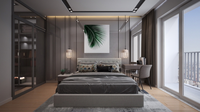 Thiết kế căn hộ 130m2 ở Long Biên theo phong cách hiện đại