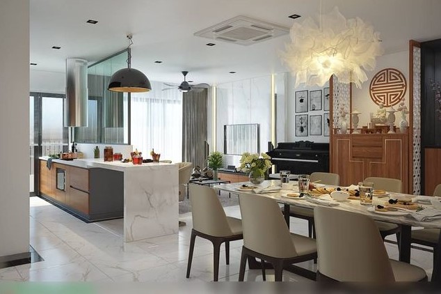 Thiết kế nội thất căn hộ 109,6m2 tại chung cư Lê Văn Lương