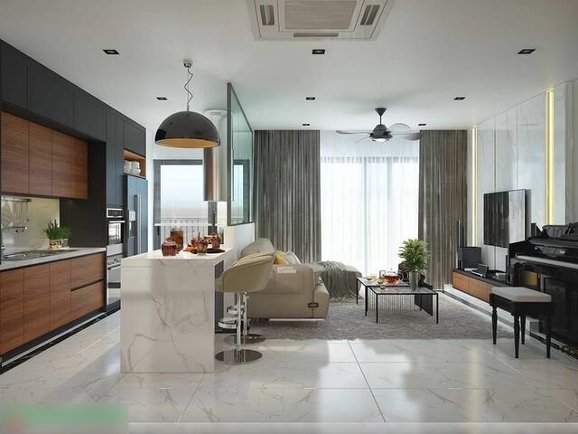 Thiết kế nội thất căn hộ 109,6m2 tại chung cư Lê Văn Lương