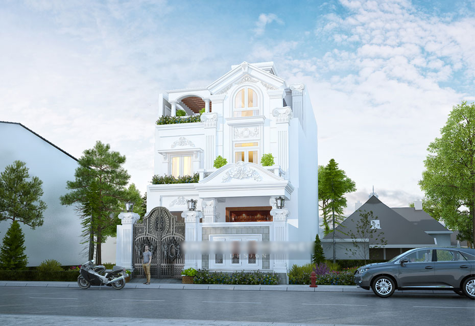 Dự án Biệt thự phố 3 tầng phong cách cổ điển ở Thanh Xuân, Hà Nội