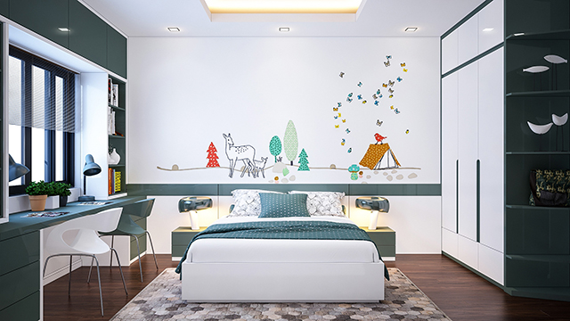 Thiết kế nội thất biệt thự song lập SD5 Iris Homes khu đô thị Gamuda Gardens