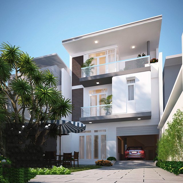 Dự án Thiết kế biệt thự 3 tầng 136m2 tại Thanh Xuân Hà Nội