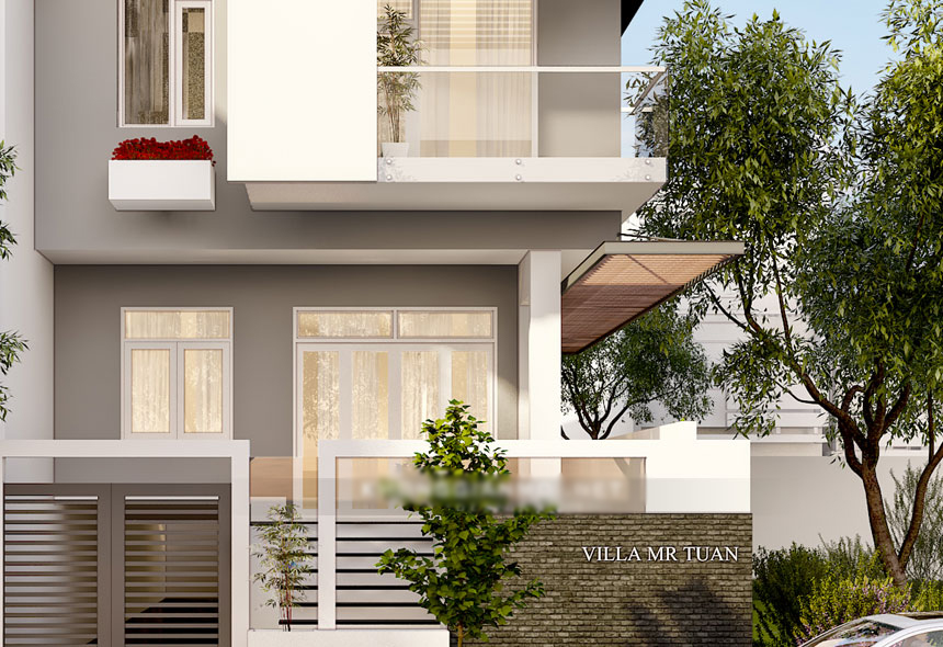 Dự án Thiết kế biệt thự phố 3 tầng rộng 150m2 tại quận Tây Hồ, Hà Nội.