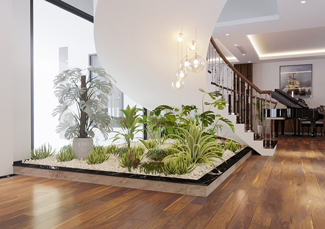 Biệt thự 246m2 hiện đại có bể bơi và sân vườn ở Nam An Khánh