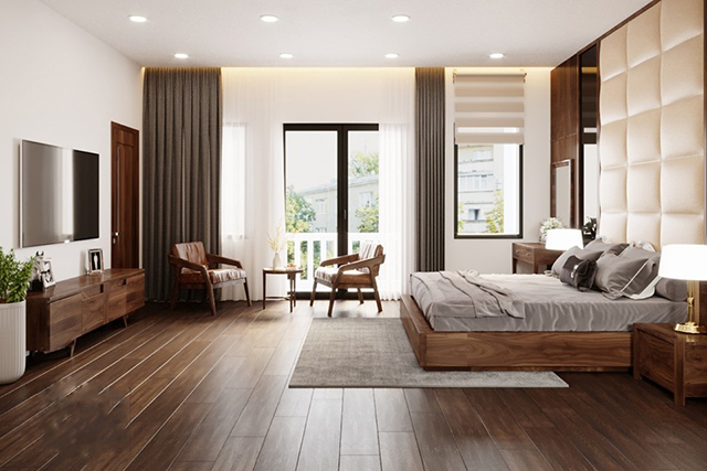 Biệt thự 246m2 hiện đại có bể bơi và sân vườn ở Nam An Khánh