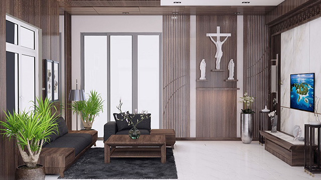 Thiết kế biệt thự 2 tầng mái thái 90m2 ở Nam An Khánh