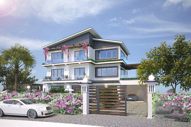 Dự án Biệt thự 246m2 hiện đại có bể bơi và sân vườn ở Nam An Khánh