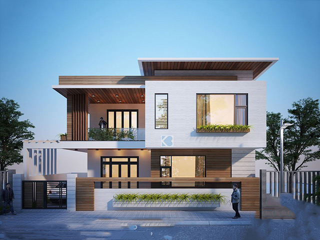 Dự án Thiết kế nội thất biệt thự Nam An Khánh 2 tầng phong cách hiện đại