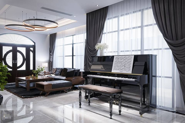 Thiết kế nội thất biệt thự 150m2 đẹp ở Nam An Khánh