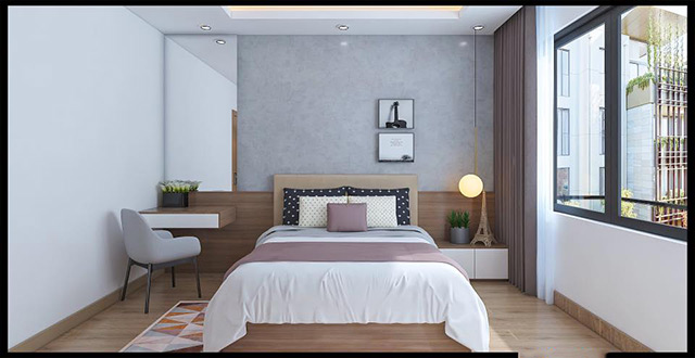 Thiết kế nội thất biệt thự Nam An Khánh 2 tầng phong cách hiện đại