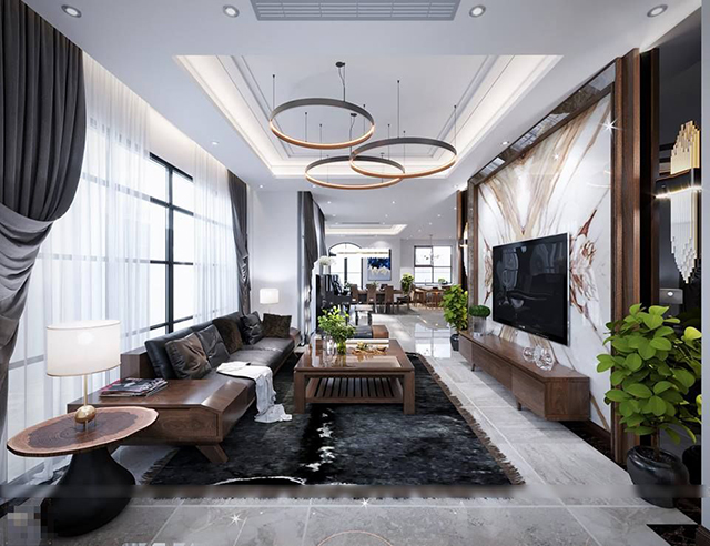 Thiết kế nội thất biệt thự 150m2 đẹp ở Nam An Khánh