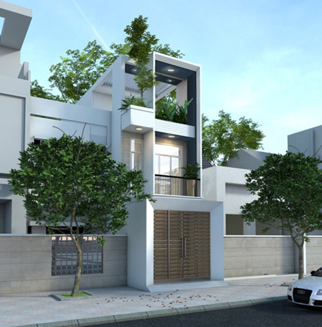 Thiết kế nhà liền kề 3 tầng 72m2 ở Dương Nội