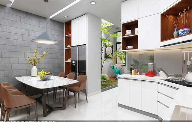 Nhà liền kề 3 tầng 80m2 phong cách hiện đại ở Nam An Khánh