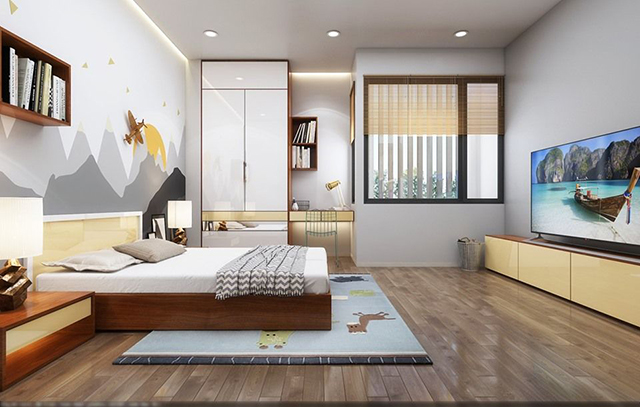 Nhà liền kề 3 tầng 80m2 phong cách hiện đại ở Nam An Khánh