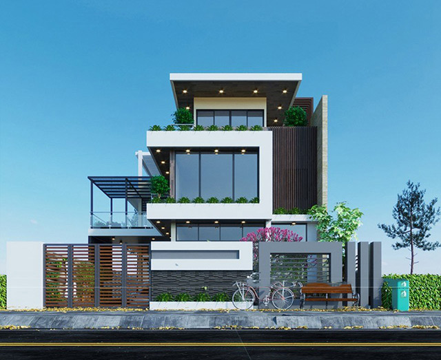 Dự án Thiết kế nội thất biệt thự hiện đại 3 tầng 150m2 Hà Đô Dragon City