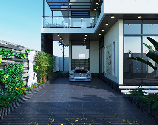 Thiết kế nội thất biệt thự hiện đại 3 tầng 150m2 Hà Đô Dragon City