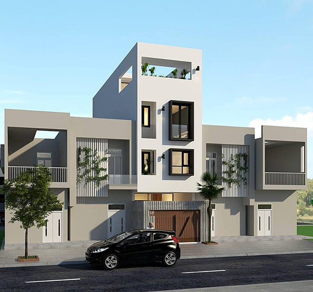 Thiết kế nhà liền kề 84m2 phong cách hiện đại ở Thanh Xuân