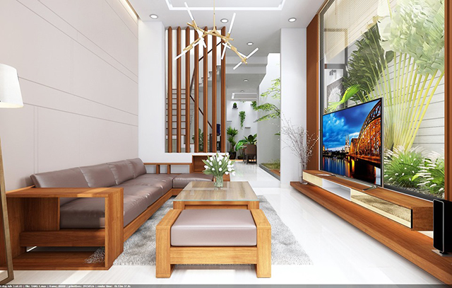 Nhà liền kề 3 tầng 80m2 phong cách hiện đại ở Nam An Khánh