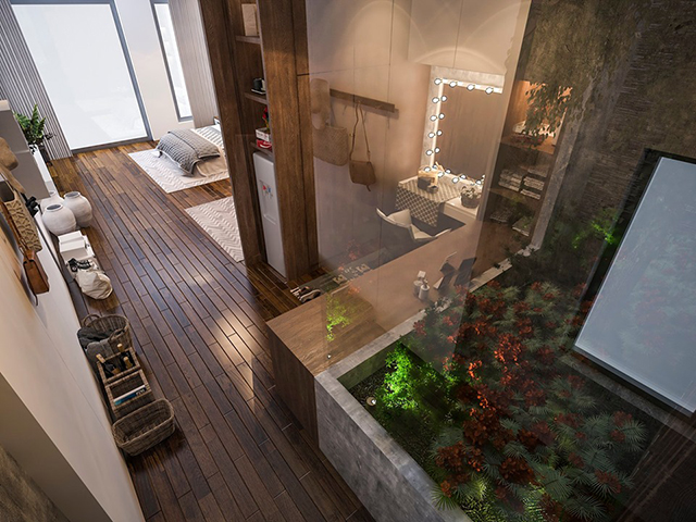 Thiết kế biệt thự 4 tầng 72m2 phong cách hiện đại ở Dương Nội
