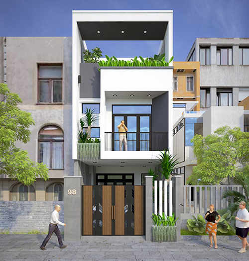 Dự án Thiết kế nhà liền kề 3 tầng phong cách hiện đại ở Nam An Khánh