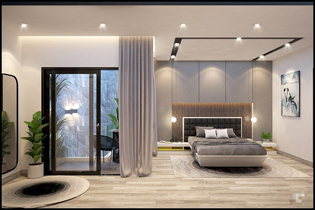 Thiết kế nhà liền kề 3 tầng phong cách hiện đại ở Nam An Khánh