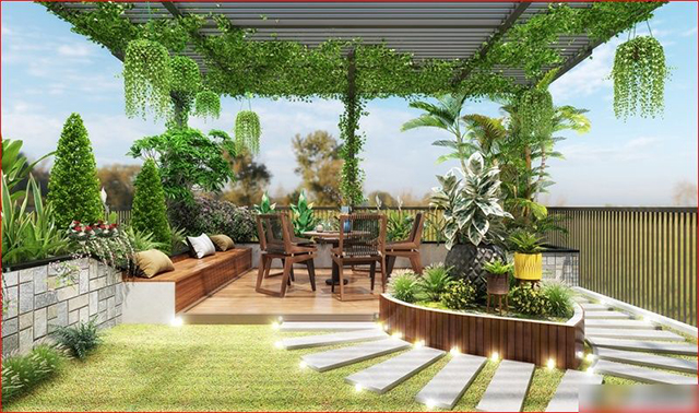 Thiết kế nội thất biệt thự 3 tầng 108m2 ở Nam An Khánh
