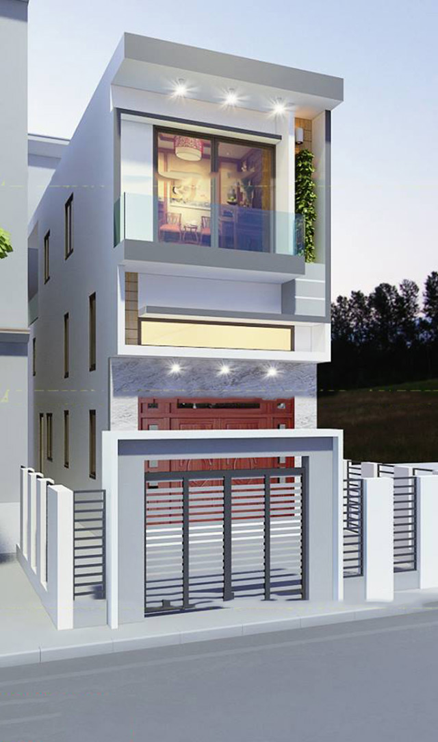 Dự án Thiết kế nội thất nhà liền kề 2 tầng 140m2 tại Hoài Đức, Hà Nội