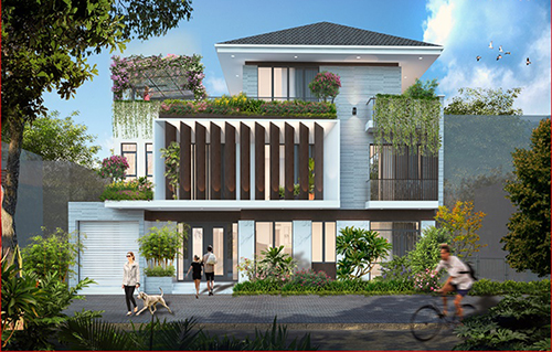 Dự án Thiết kế nội thất biệt thự 3 tầng 108m2 ở Nam An Khánh