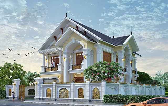 Dự án Thiết kế biệt thự tân cổ điển 122m2 thuộc dự án An Lạc Green Symphony